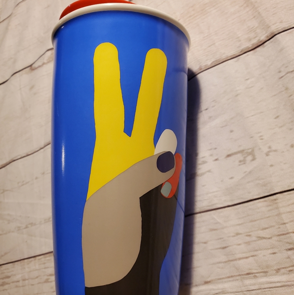 New discontinued Starbucks tumbler peace pride